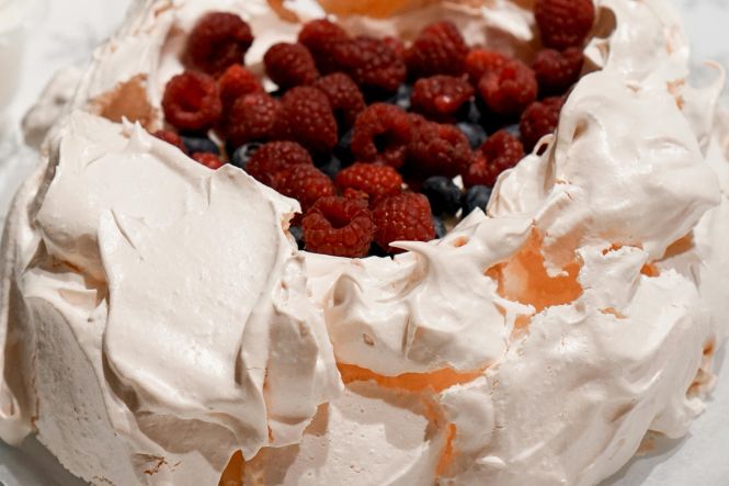 Pavlova. Photo by Sandra Filipe from Pexels. 