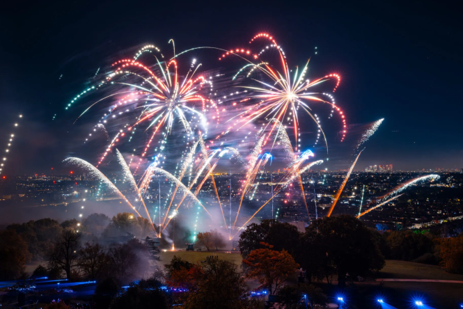 Fireworks display at Alexandra Palace Park, photo from official website