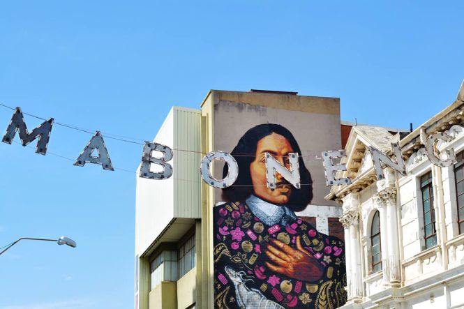 Color and creativity in Maboneng between the buildings. Source: www.facebook.com/TheMabonengPrecinct