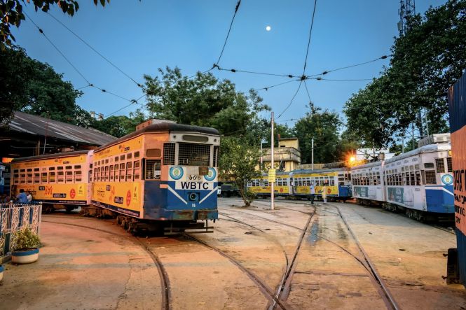 Trams in Kolkata. Photo by Alan on Unsplash 