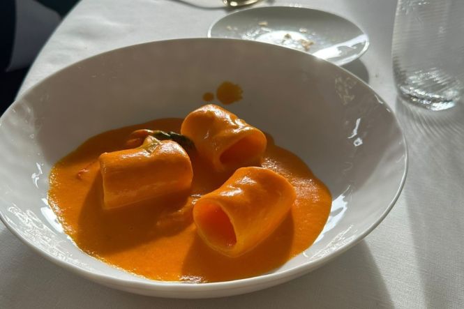 Paccheri alla Vittorio. Photo from https://www.facebook.com/DaVittorioRistorante/